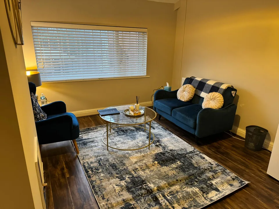 The counselling room at GLA Therapy